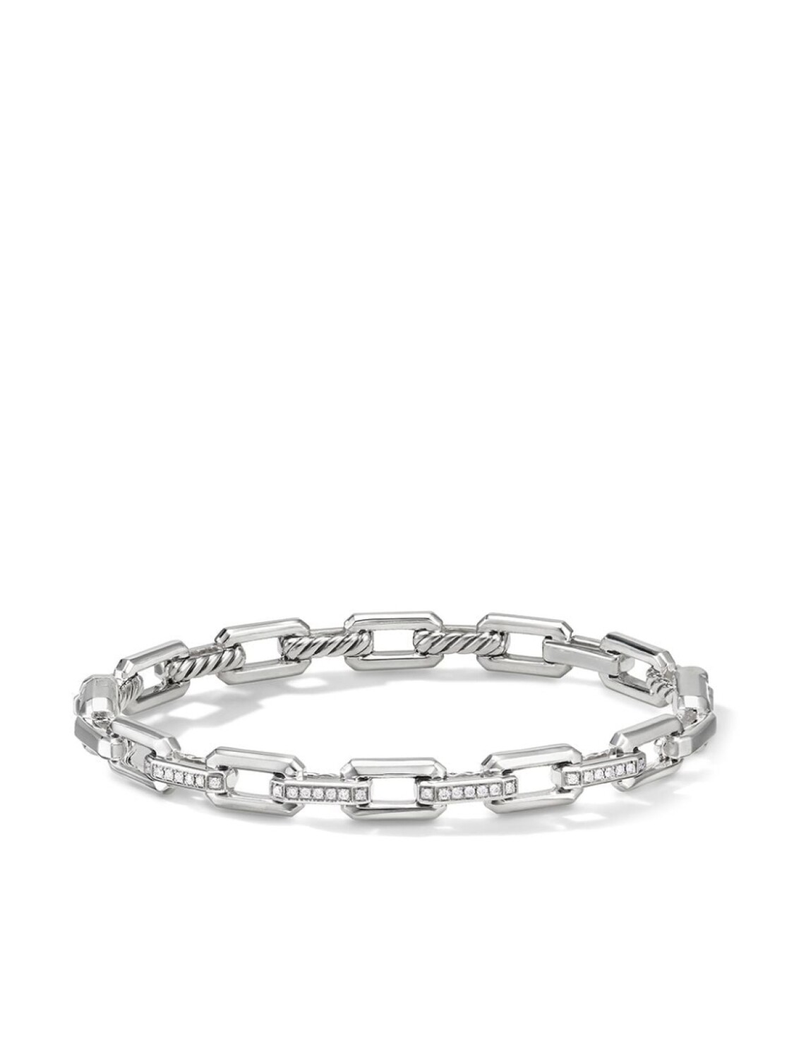 

Серебряный браслет Stax Link с бриллиантами David Yurman