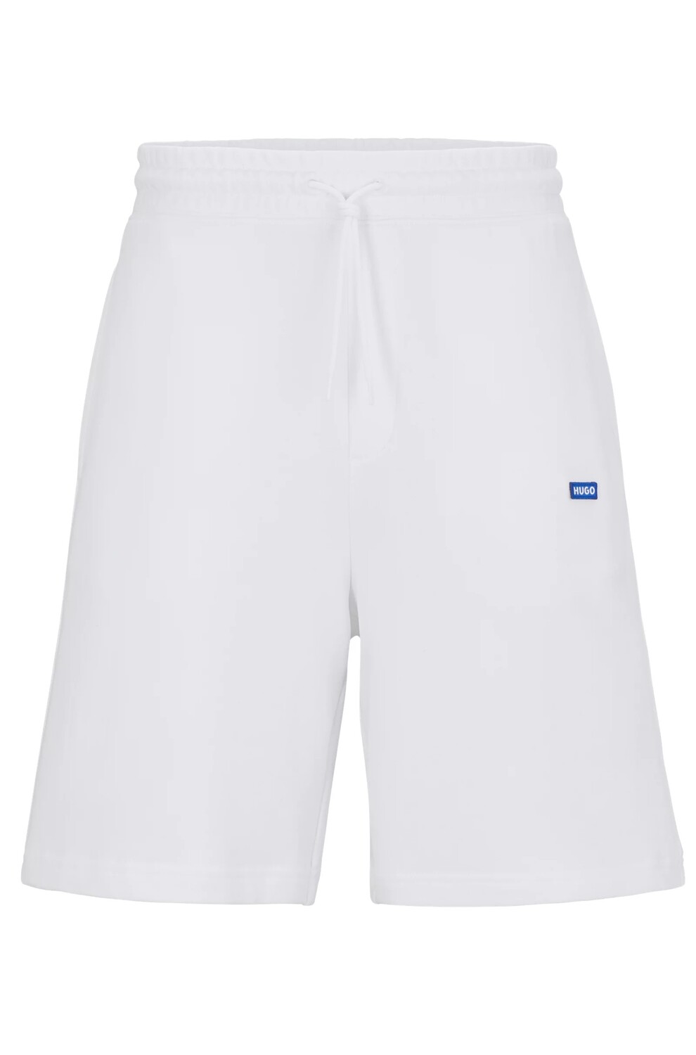 

Шорты Hugo Cotton-terry With Blue Logo Patch, белый