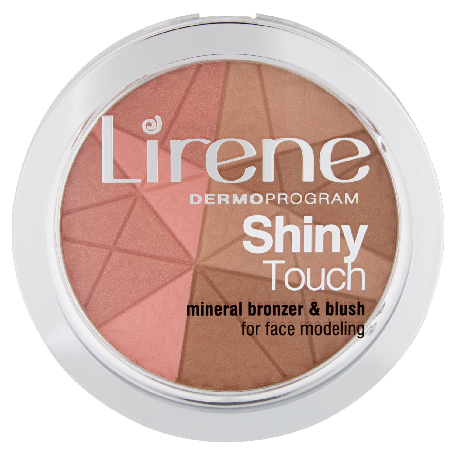 Lirene Shiny Touch бронзер с минеральными румянами в камне для моделирования овала лица, 9 г