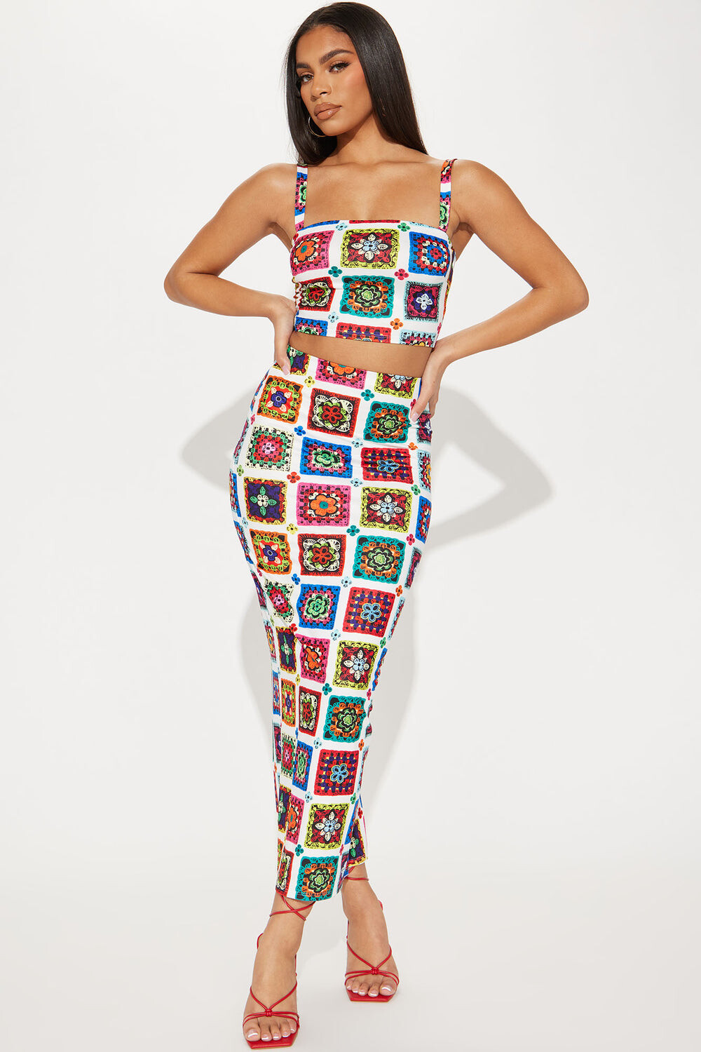 

Юбка Fashion Nova NAF1348, разноцветный