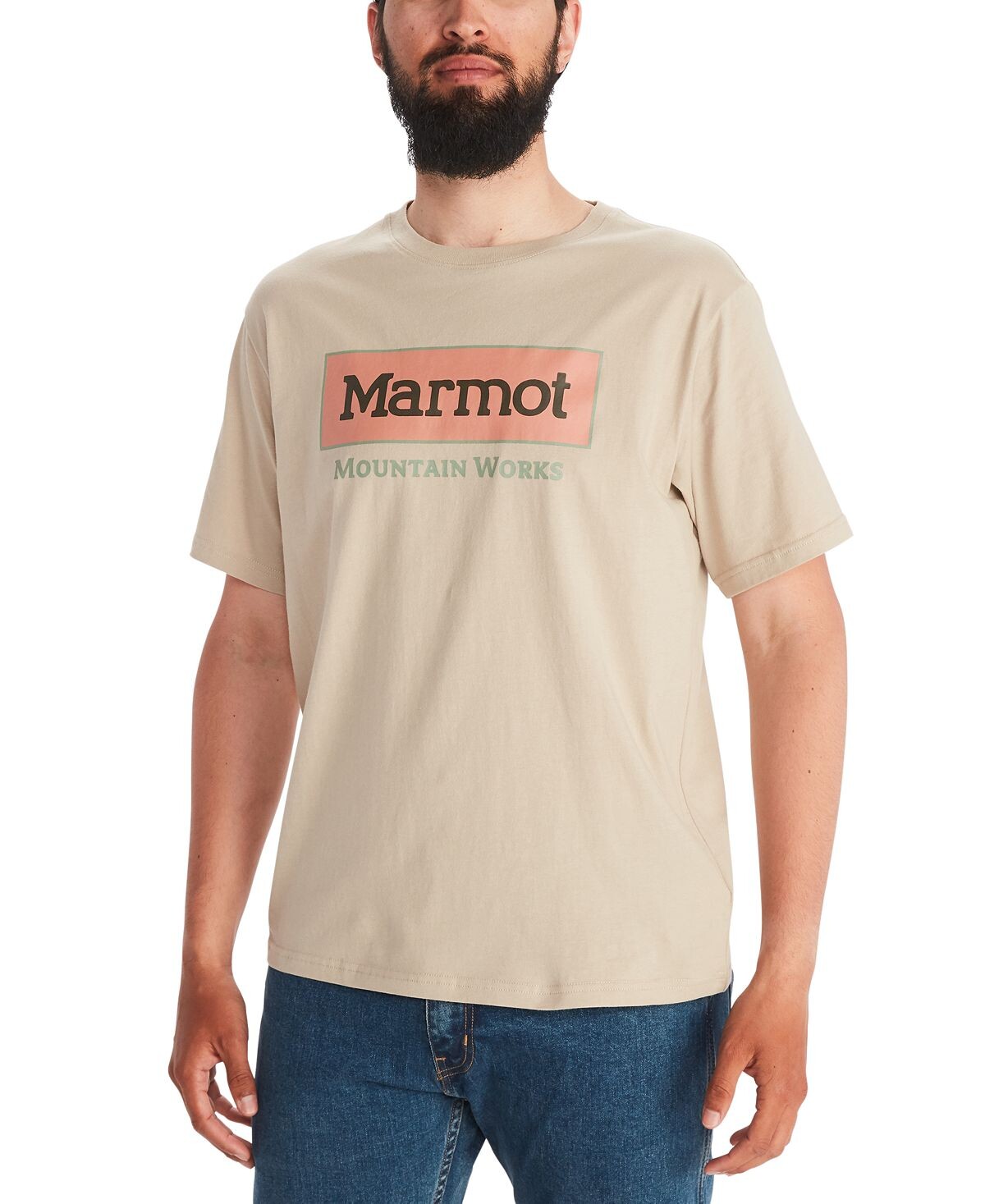 

Мужская футболка mountain works Marmot, мульти, Серый