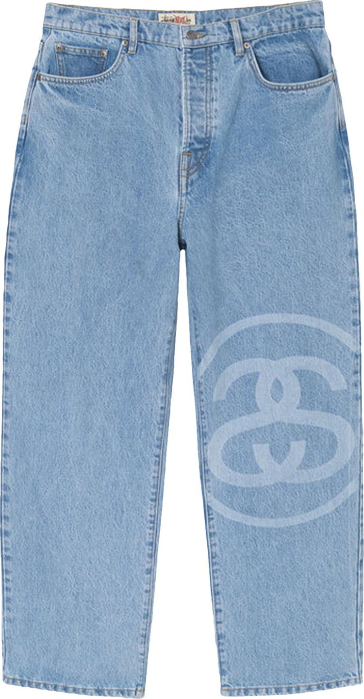 цена Джинсы Stussy SS-Link Big Ol' Jeans 'Stone Wash', синий