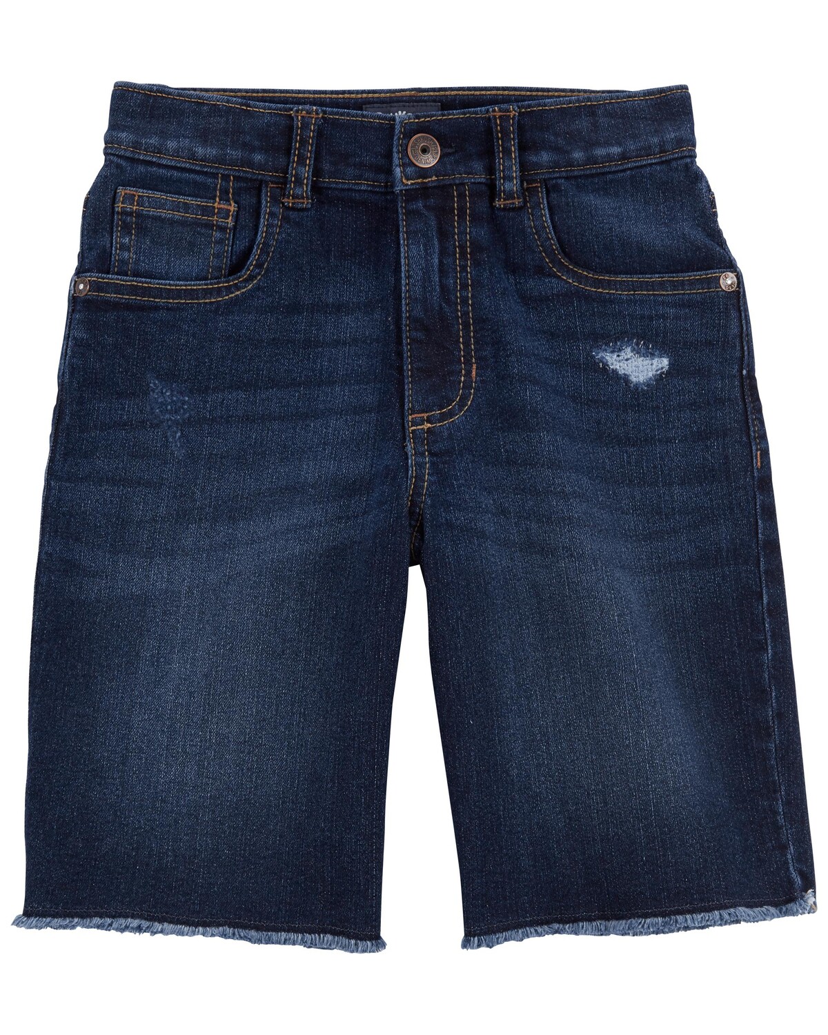 

Kid Iconic Denim Shorts: Rip & Repair Remix Carter's, индиго