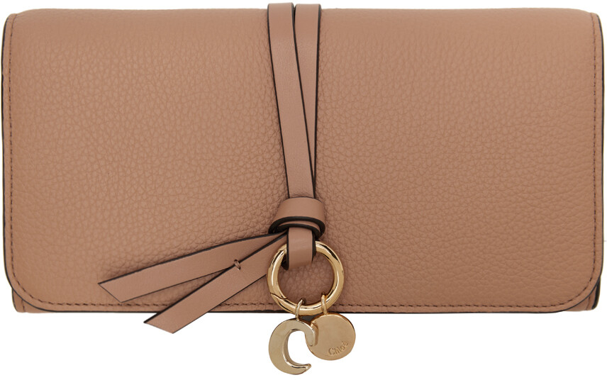 

Длинный бумажник Tan с алфавитом Chloé