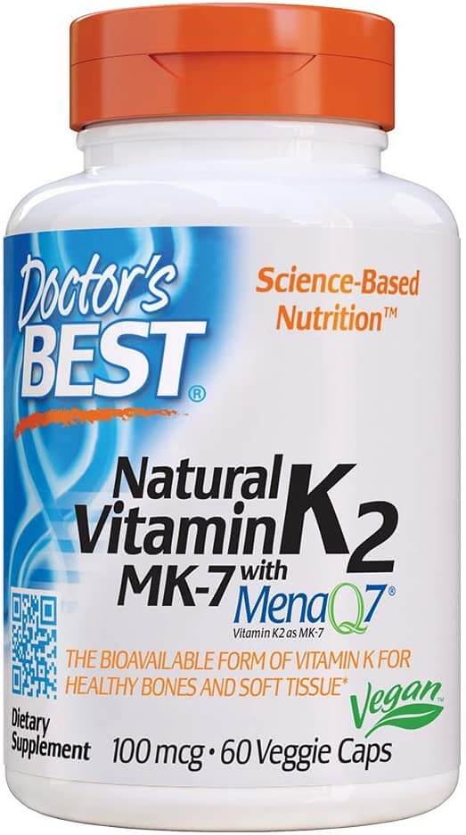 Витамин К-2 Doctor's Best 100 мкг, 60 капсул комплекс витаминов k2