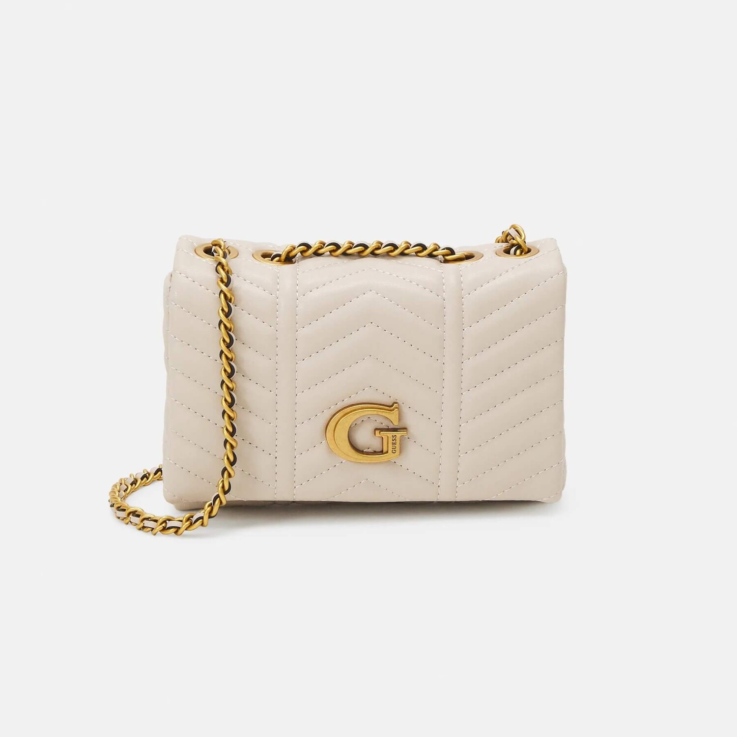 

Сумка кросс-боди Guess Lovide Mini Convertbl, слоновая кость