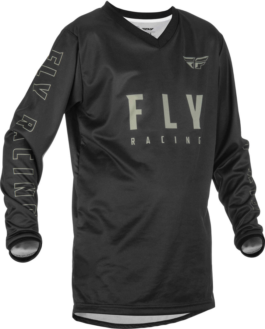 Джерси Fly Racing F-16 молодежный, черный/серый рюкзак молодежный цвет серый