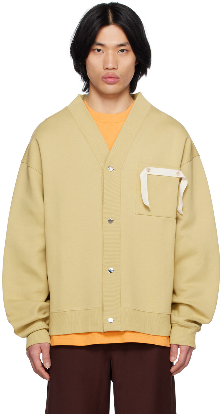 

Зеленый Кардиган Le Raphia 'Le Sweatshirt Cardigan' Jacquemus