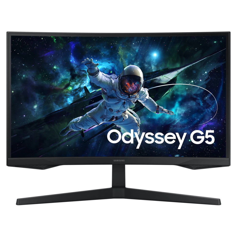 Изогнутый игровой монитор Samsung Odyssey G5 G55C, 27, 2560x1440, 165 Гц, VA, черный изогнутый игровой монитор hkc csg27qc 27 2560x1440 170 гц va черный