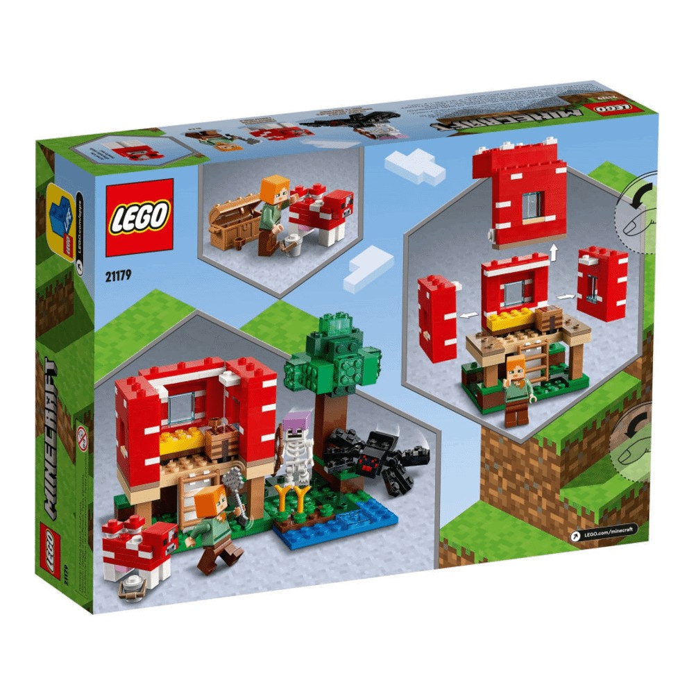 Конструктор LEGO Minecraft 21179 Грибной Дом – купить из-за границы через  сервис «CDEK.Shopping»