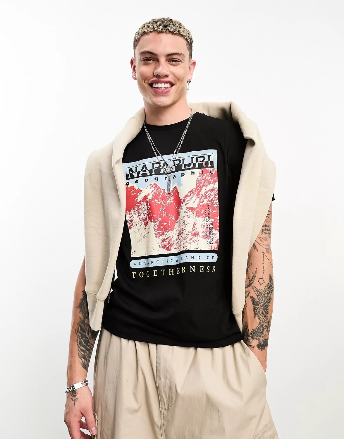 

Футболка Napapijri Forsteri Chest Print, черный