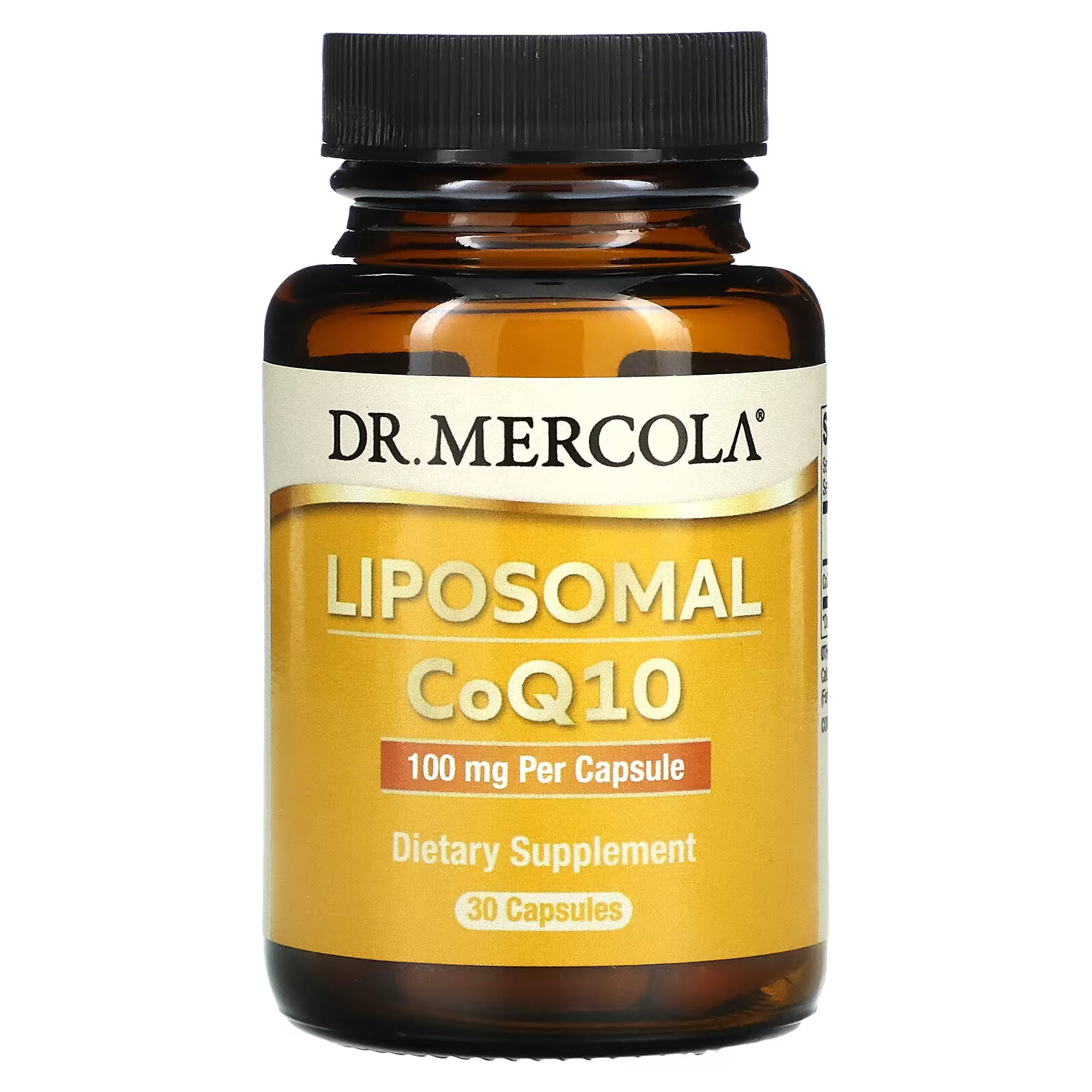 Dr. Mercola, липосомальный коэнзим Q10, 100 мг, 30 капсул dr mercola липосомальный глутатион 175 мг 60 капсул