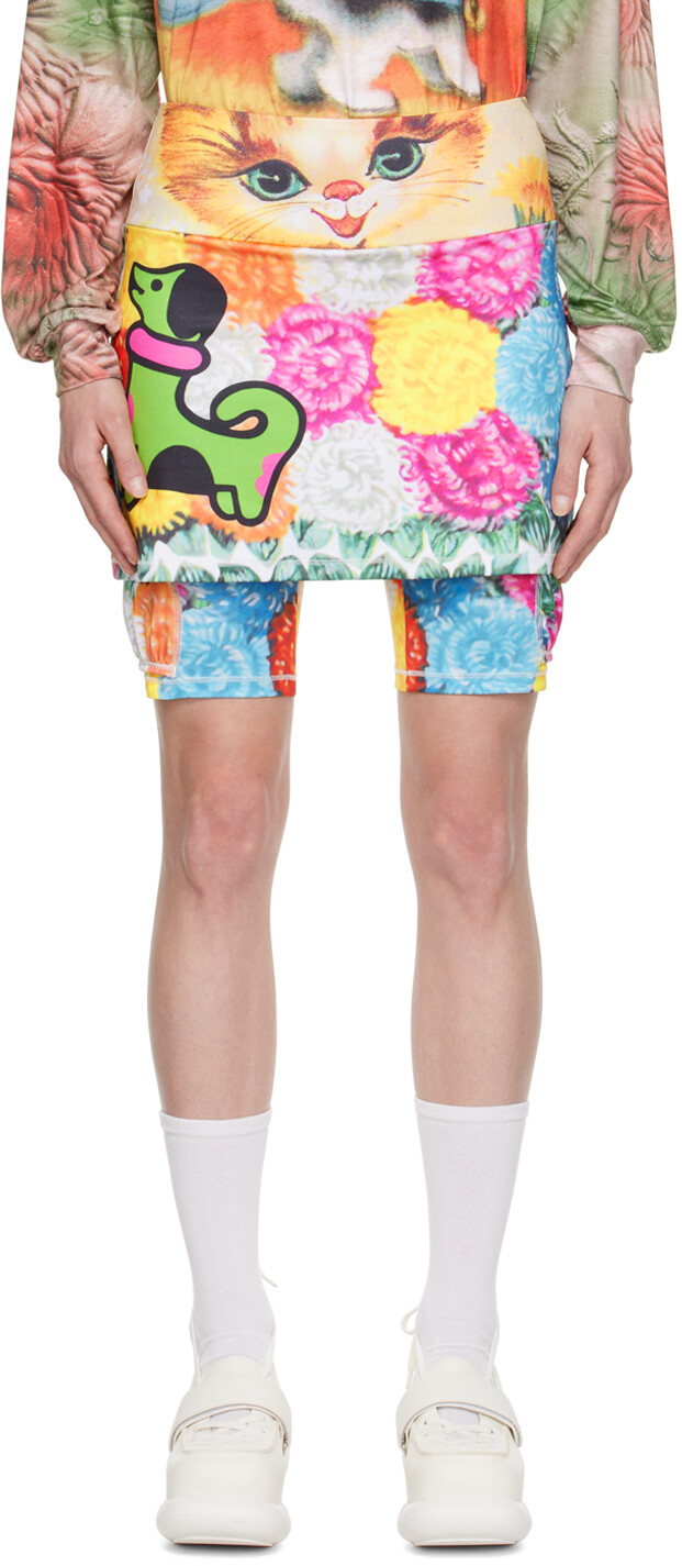 

SSENSE Exclusive Multicolor 'Green Dog' Skort Chopova Lowena