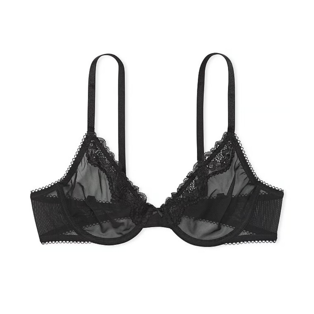 

Бюстгальтер Victoria's Secret Fun & Flirty Unlined Demi, черный