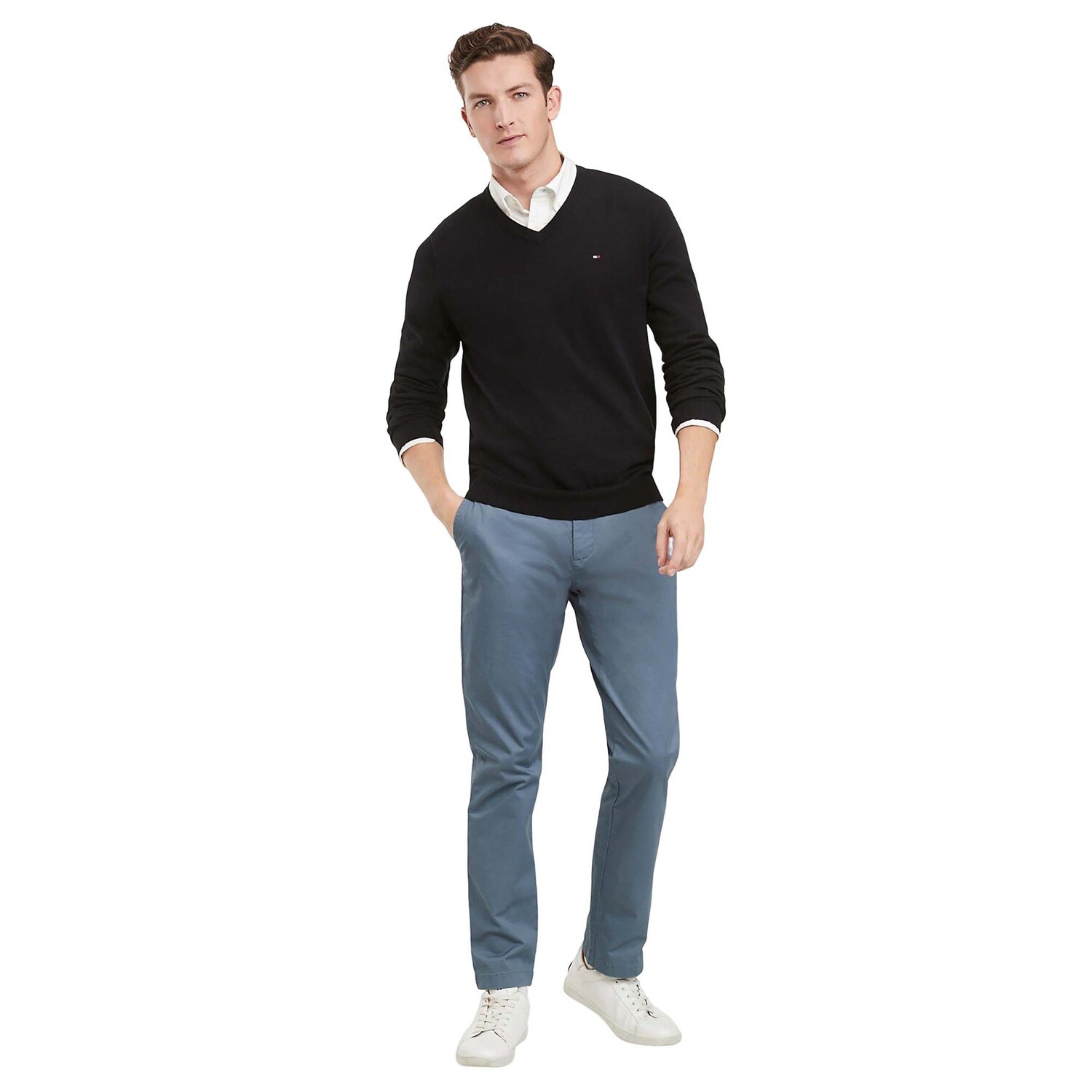 

Джемпер Tommy Hilfiger Essential V-neck, черный