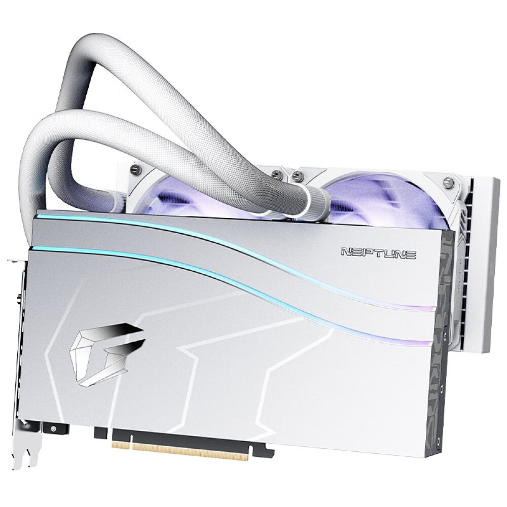 Видеокарта Colorful iGame GeForce RTX 4070 Neptune OC-V 12ГБ, белый видеокарта colorful igame geforce rtx 4090 advanced oc v 24gb rtx 4090 advanced oc v