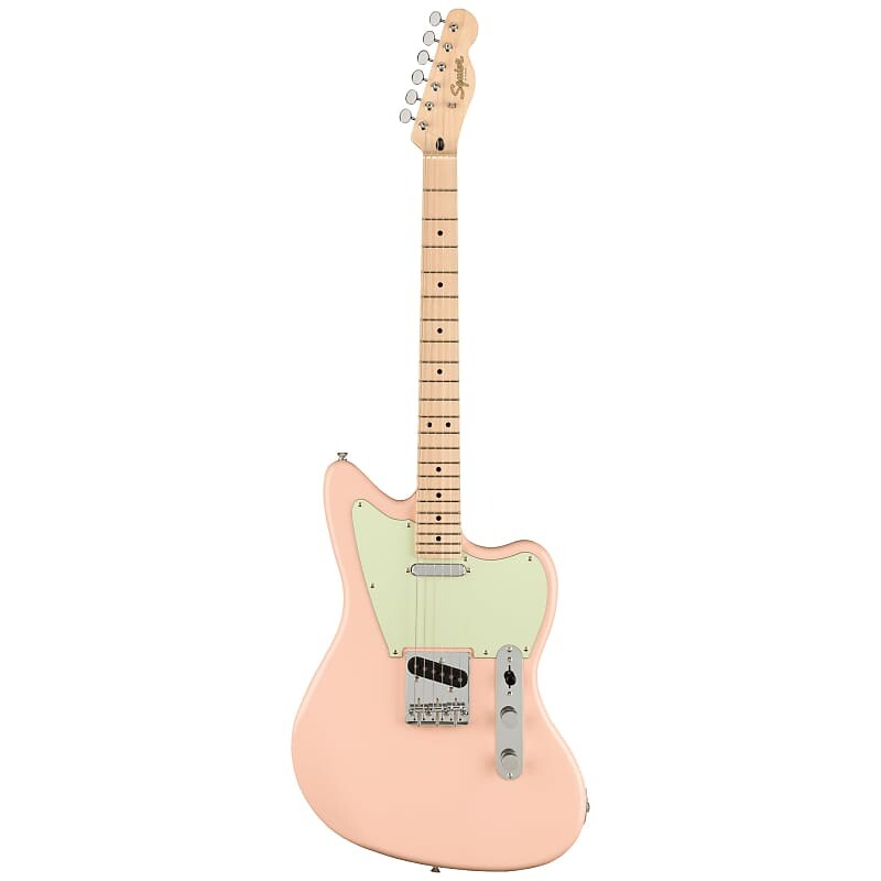 

Squier Paranormal Offset Telecaster, кленовый гриф, мятная накладка, розовый цвет