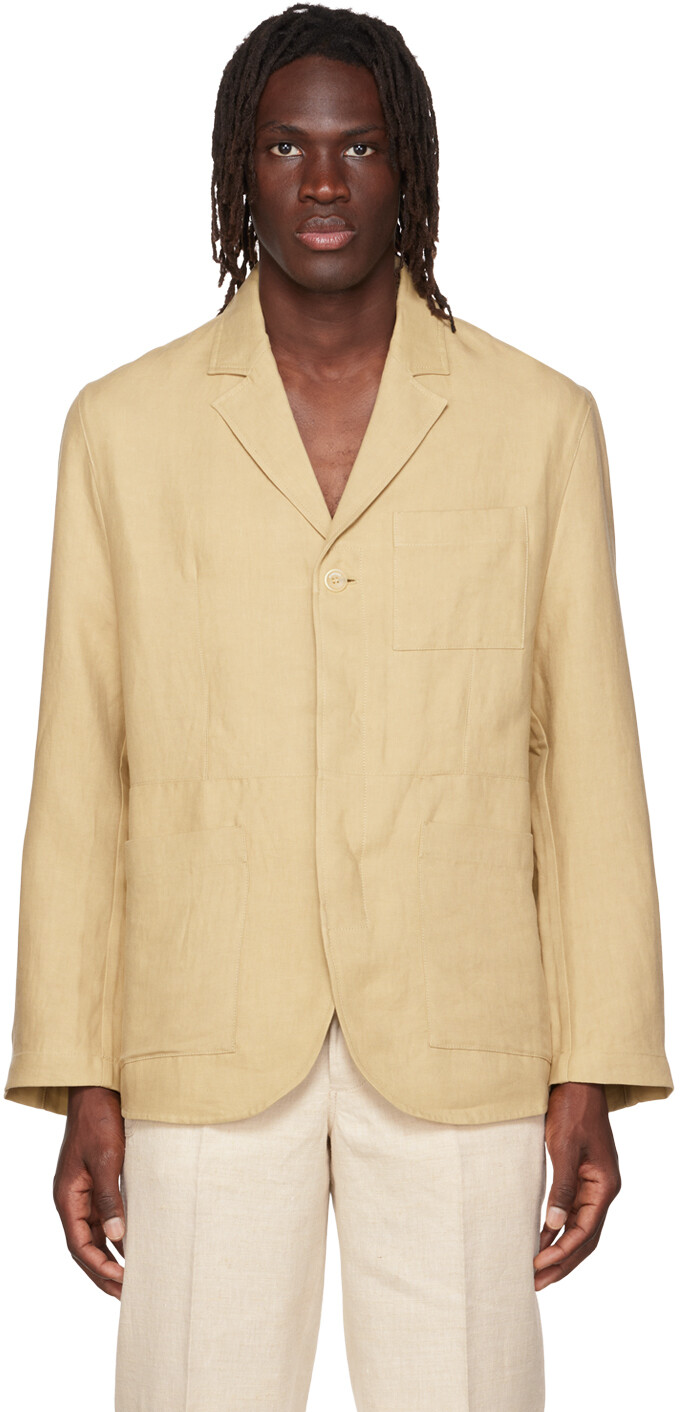 

Бежевый блейзер Le Papier 'La Veste Taiolo' Jacquemus