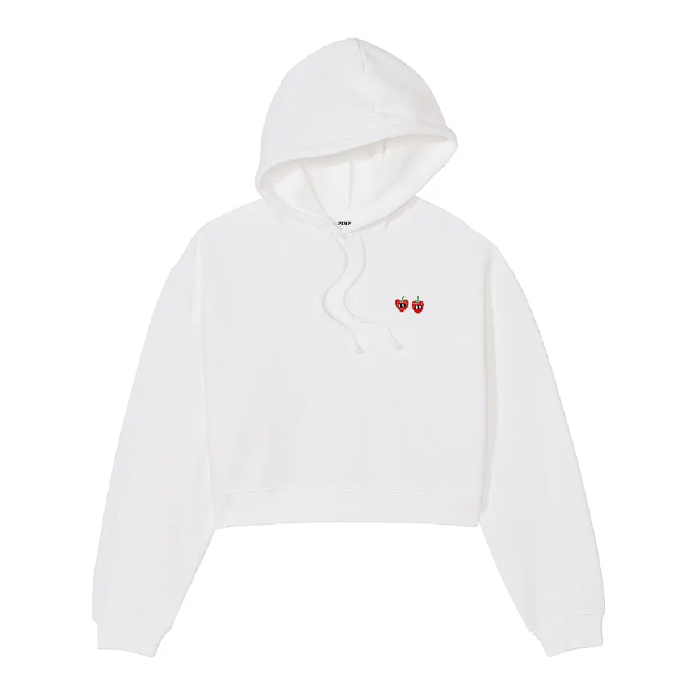 

Толстовка Victoria's Secret Pink Everyday Fleece Cropped, белый