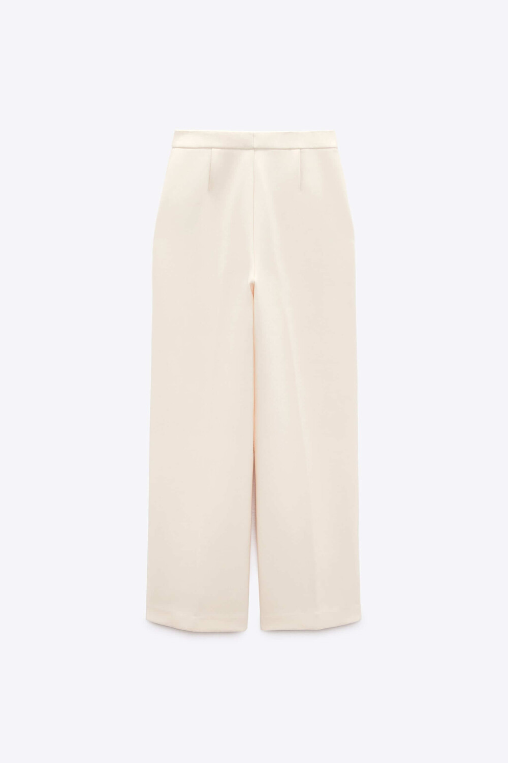 

Брюки Zara High-waist Wide-leg, светло-бежевый