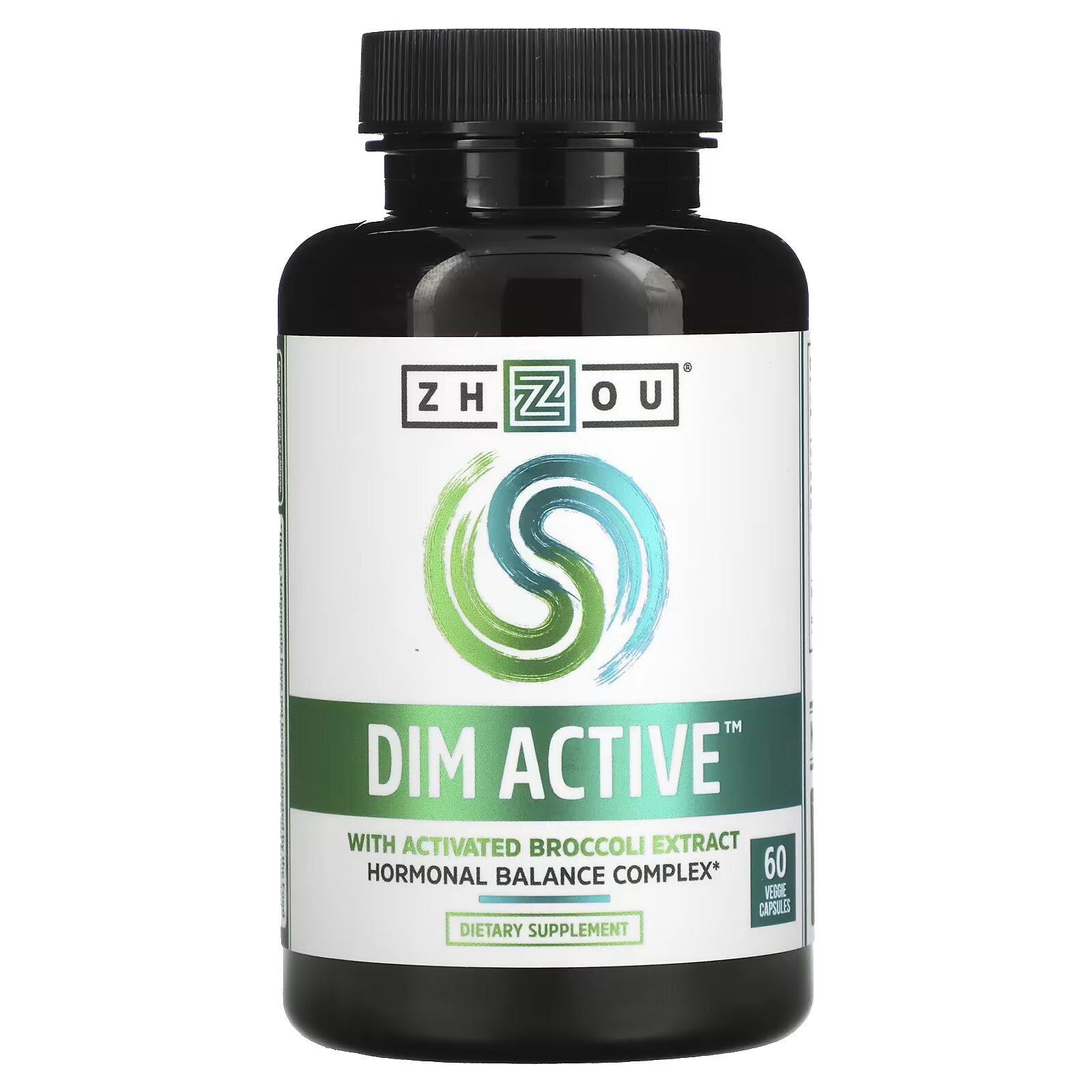 Zhou Nutrition, DIM Active, комплекс для гормонального баланса, 60 вегетарианских капсул zhou nutrition dim active комплекс для гормонального баланса 60 вегетарианских капсул