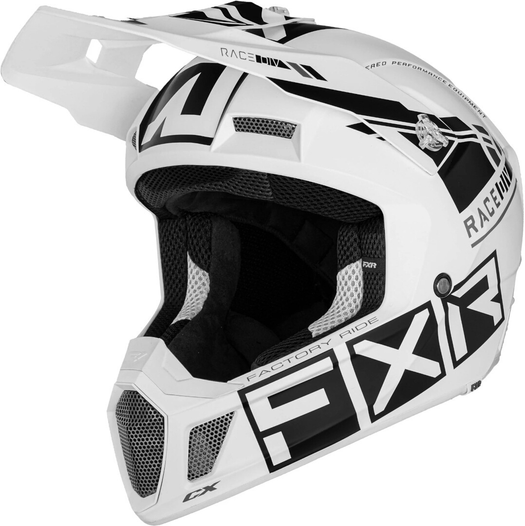 Шлем FXR Clutch CX Pro MIPS для мотокросса, белый/черный шлем fxr clutch cx pro mips для мотокросса черный