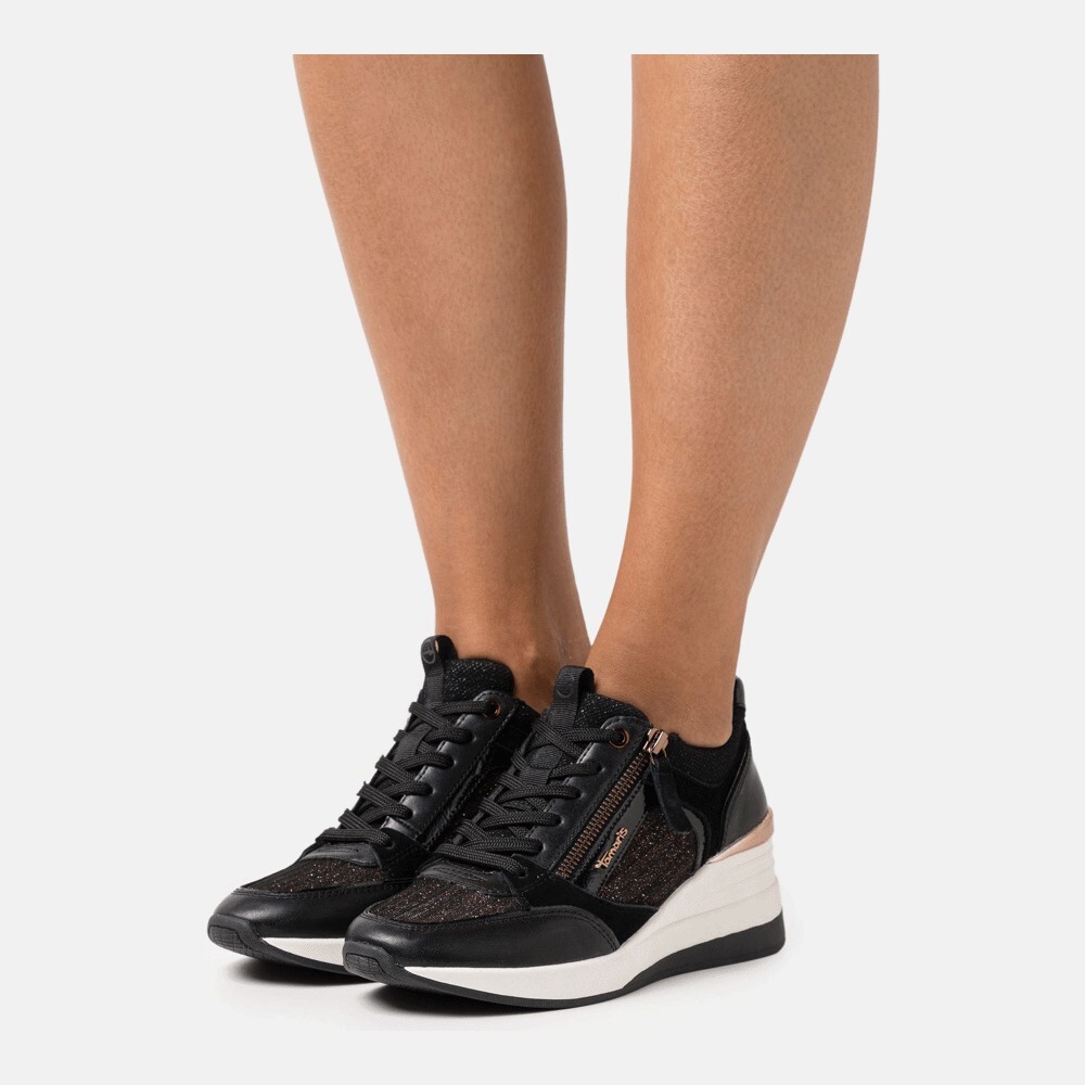 

Кроссовки Tamaris Zapatillas, black/copper, Черный