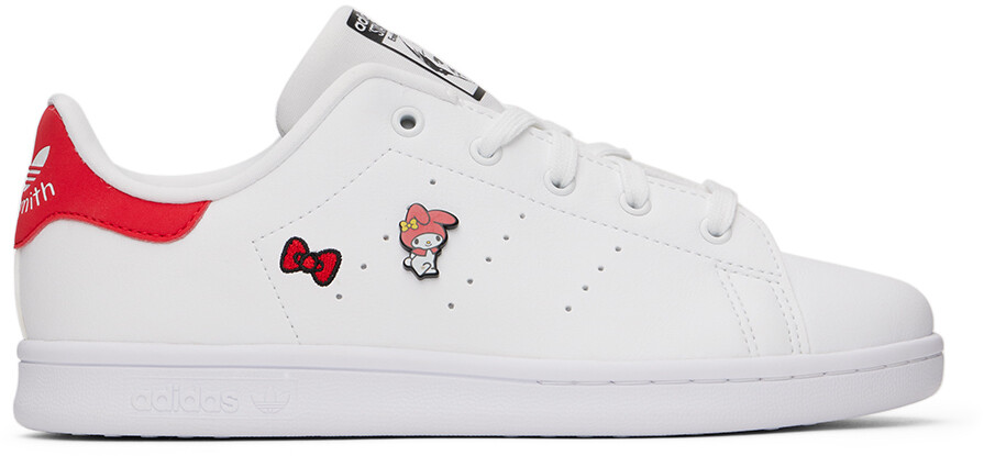 

Детские белые кроссовки Hello Kitty Stan Smith для больших детей adidas Kids