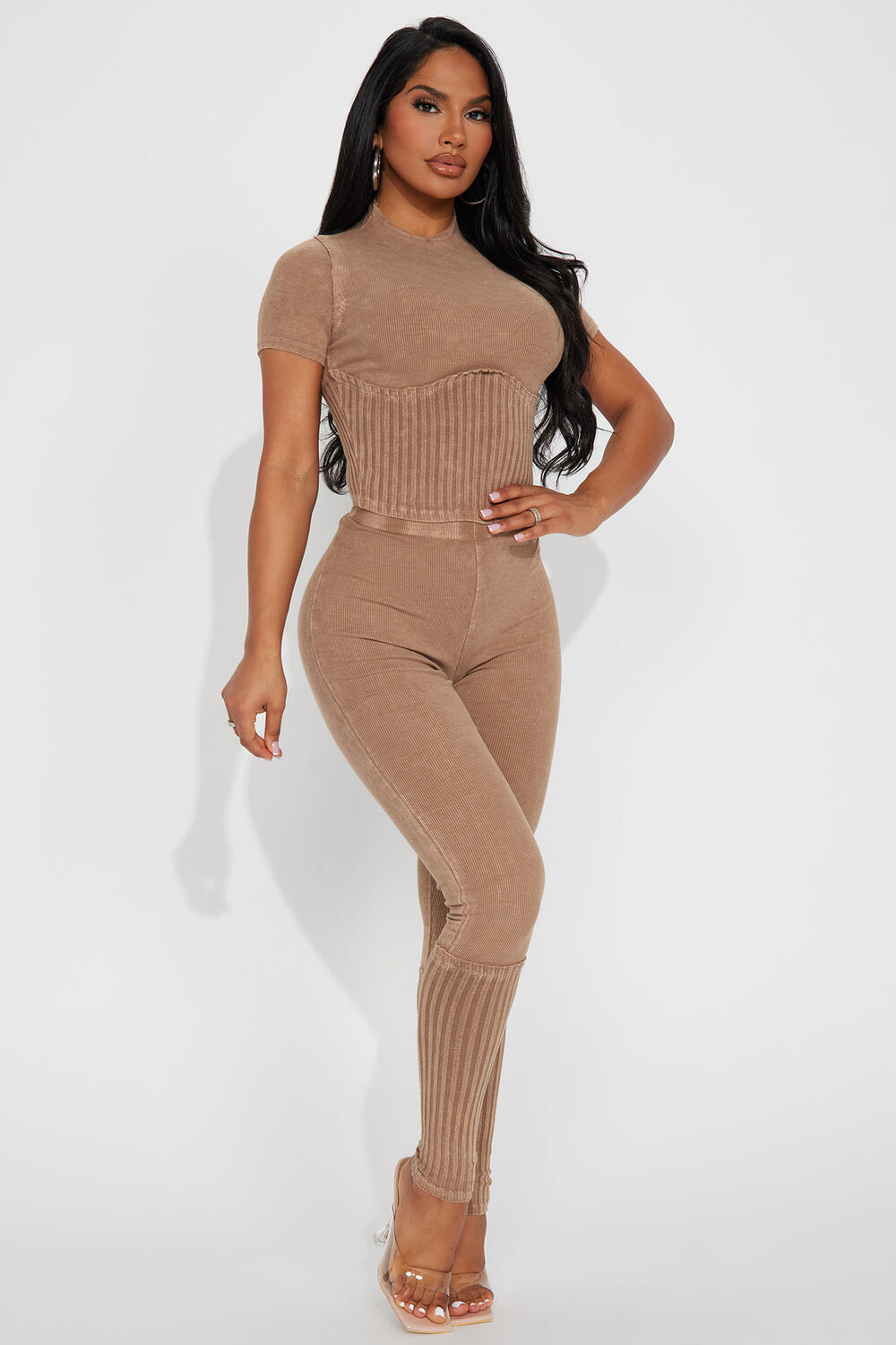 

Леггинсы Fashion Nova GD3653SS, мокко