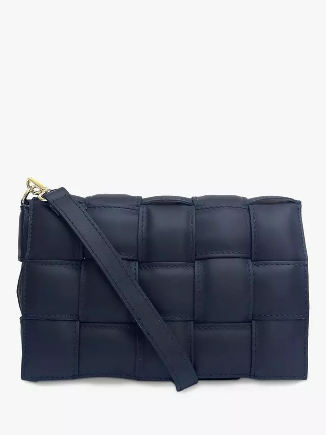 

Сумка кросс-боди Apatchy Padded Woven Leather, темно-синий