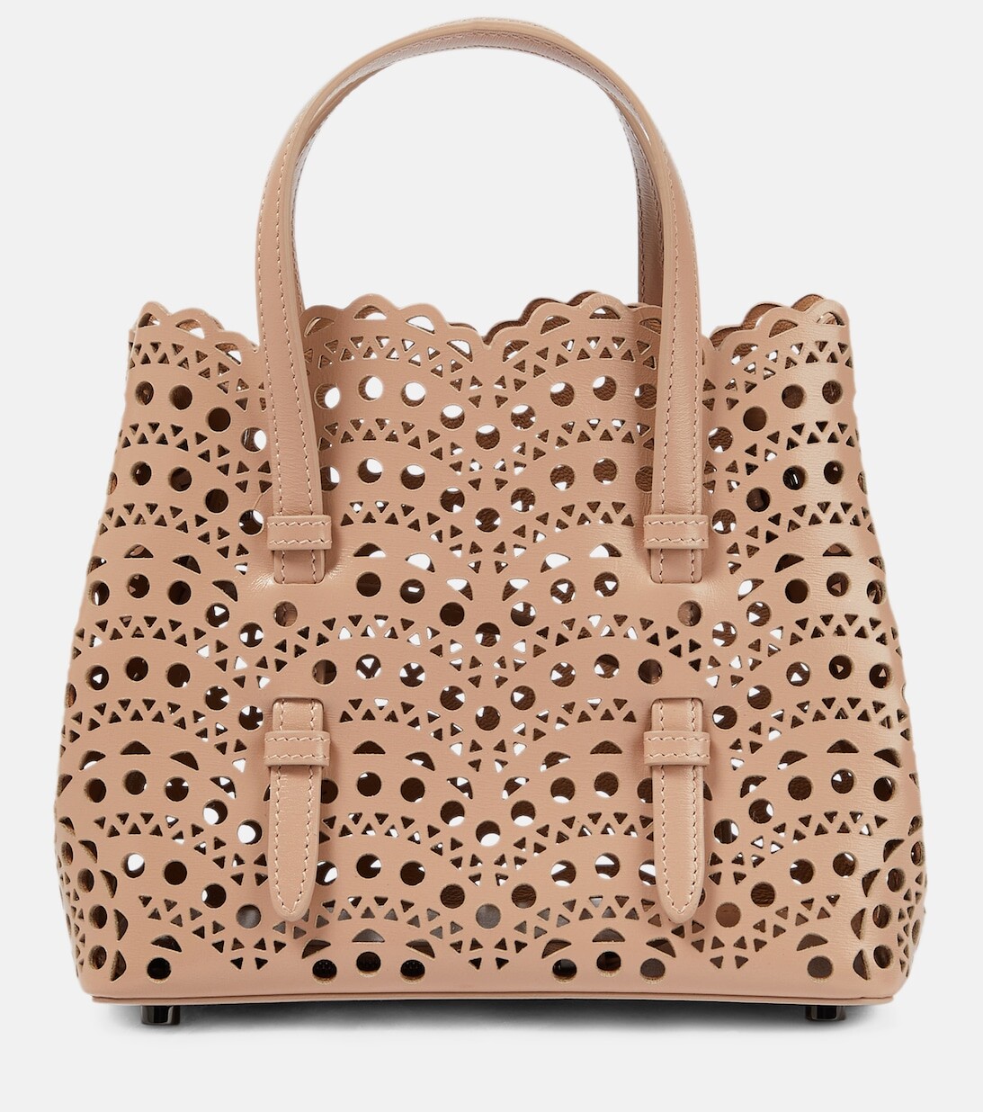 

Кожаная сумка-тоут Le Mina 20 Vienne Wave Alaïa, коричневый