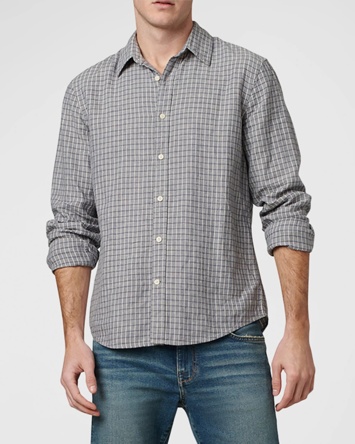 

Мужская льняная повседневная рубашка на пуговицах Oliver Joe's Jeans, цвет Capri Plaid