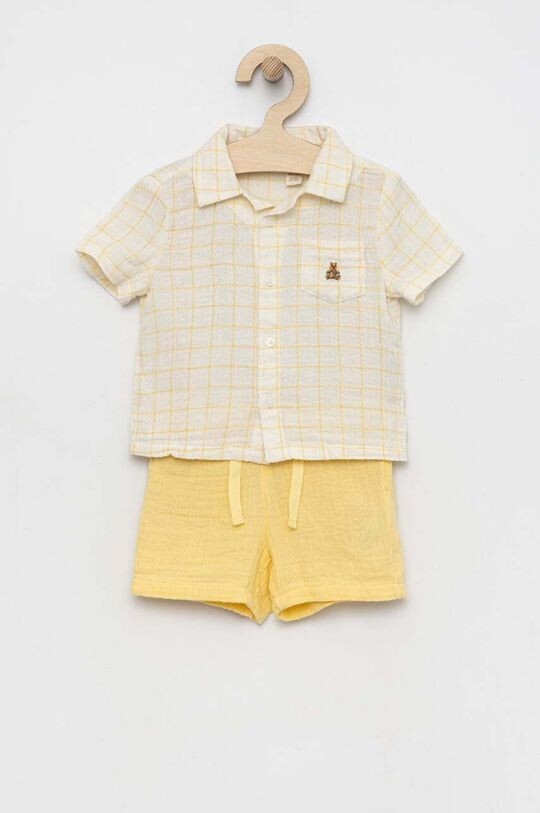 

Хлопковый детский комплект GAP, желтый