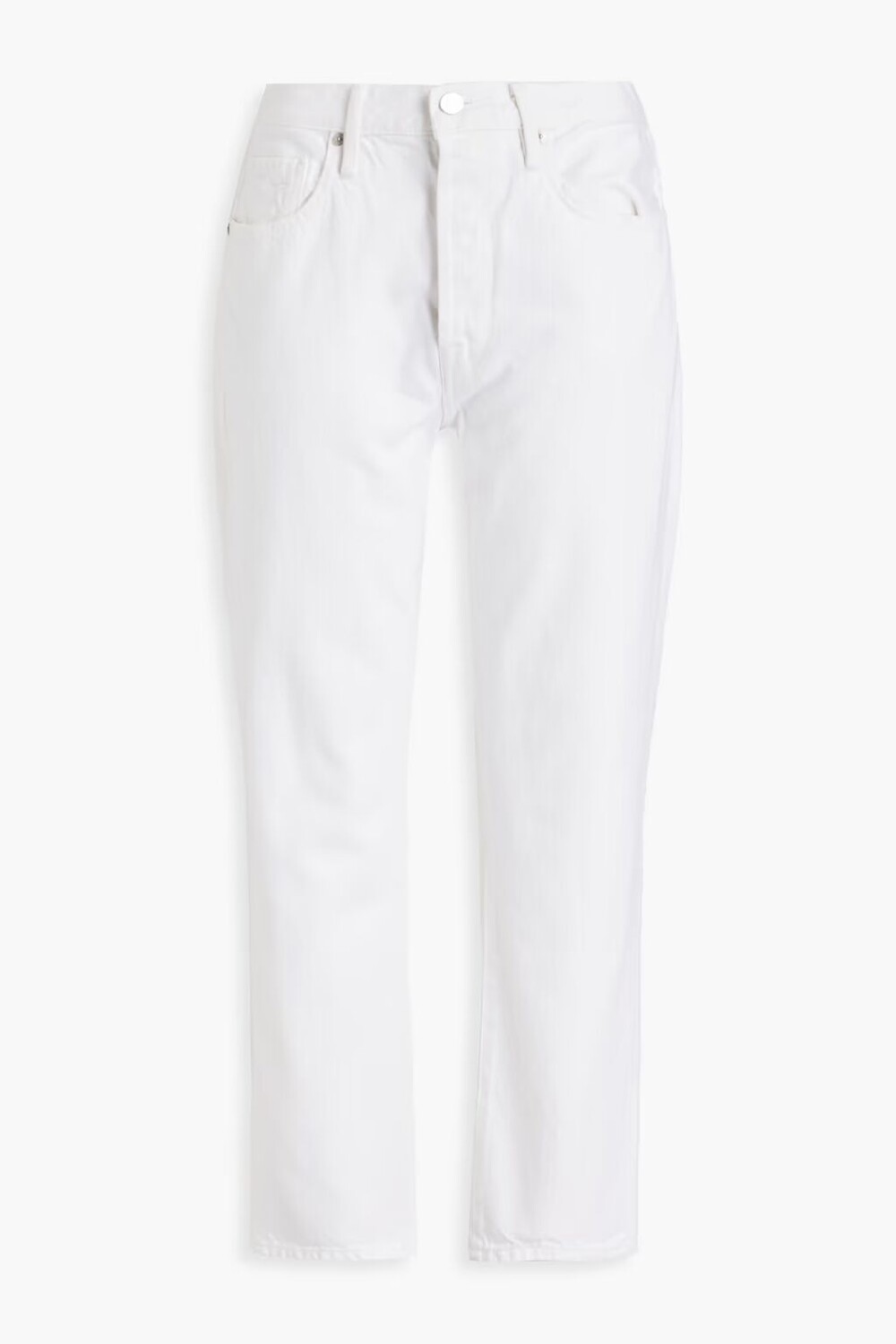 

Укороченные прямые джинсы Le Original с высокой посадкой Frame, цвет Off-white