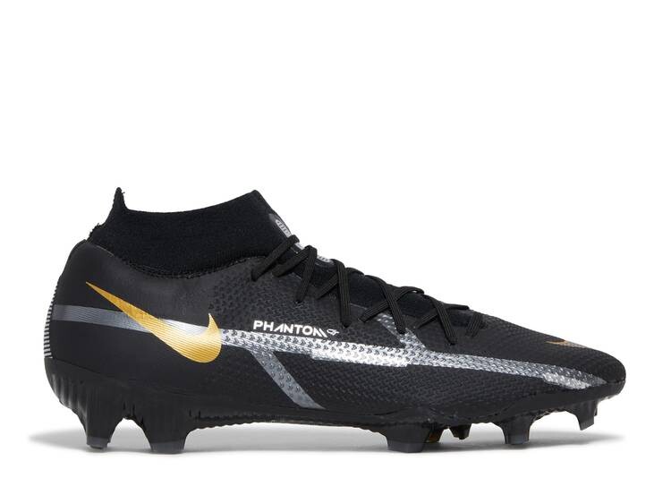 

Кроссовки Nike PHANTOM GT 2 PRO DF FG 'BLACK METALLIC GOLD', черный