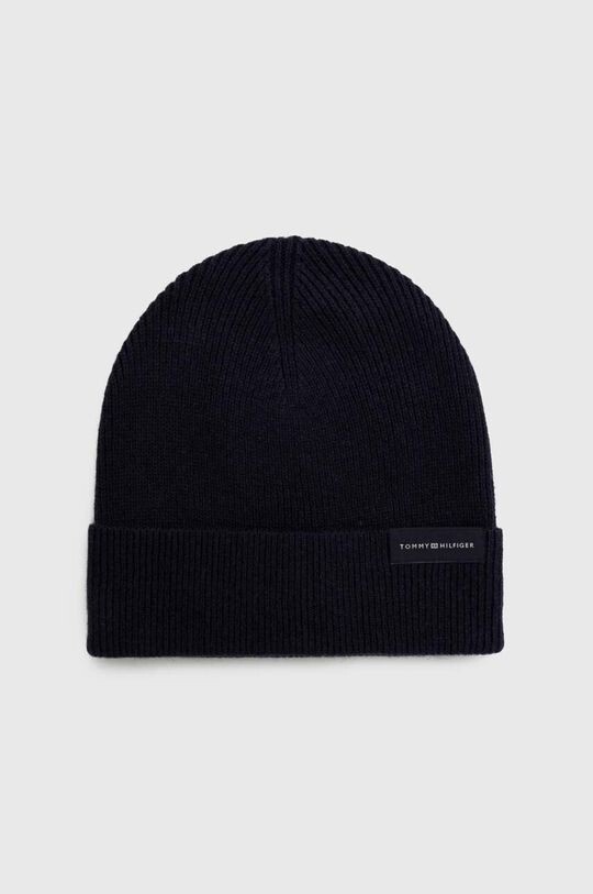 

Шапка из смесовой шерсти Tommy Hilfiger, темно-синий
