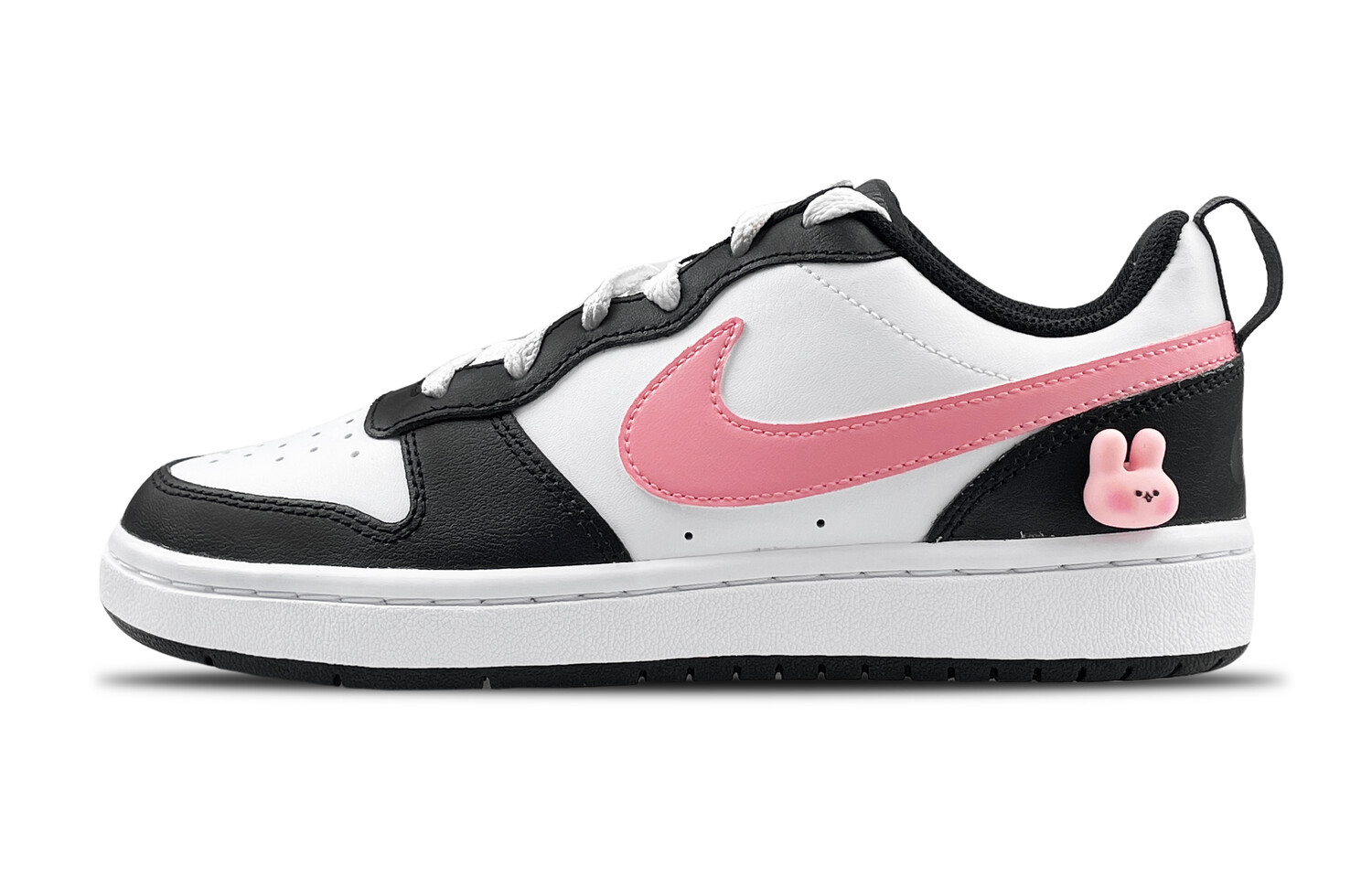 

Кроссовки Nike Court Borough Skateboarding Shoes Women's Low-top Pink, черный/розовый