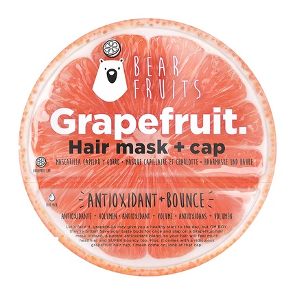 Маска-антиоксидант + объем для волос Bear Fruits Grapefruit с многоразовой крышкой 20 мл