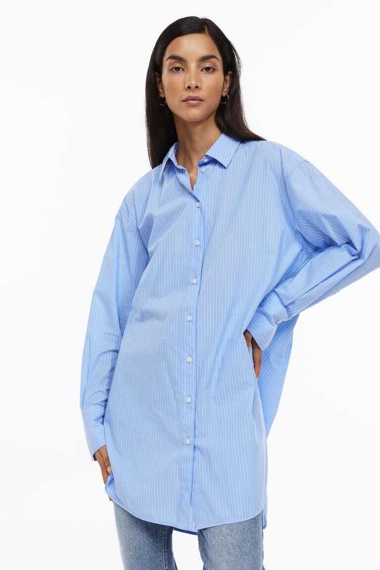 

Длинная хлопковая блузка H&M
