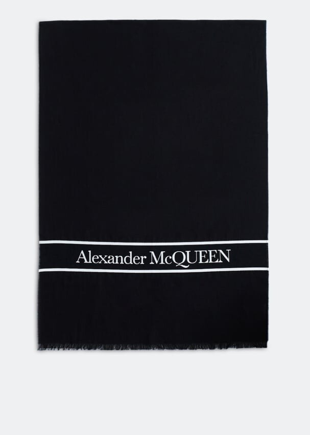 

Шарф ALEXANDER MCQUEEN Summer Logo stole, черный