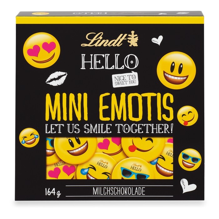

Конфеты из швейцарского шоколада Lindt Hello Mini Emotis, 164 гр