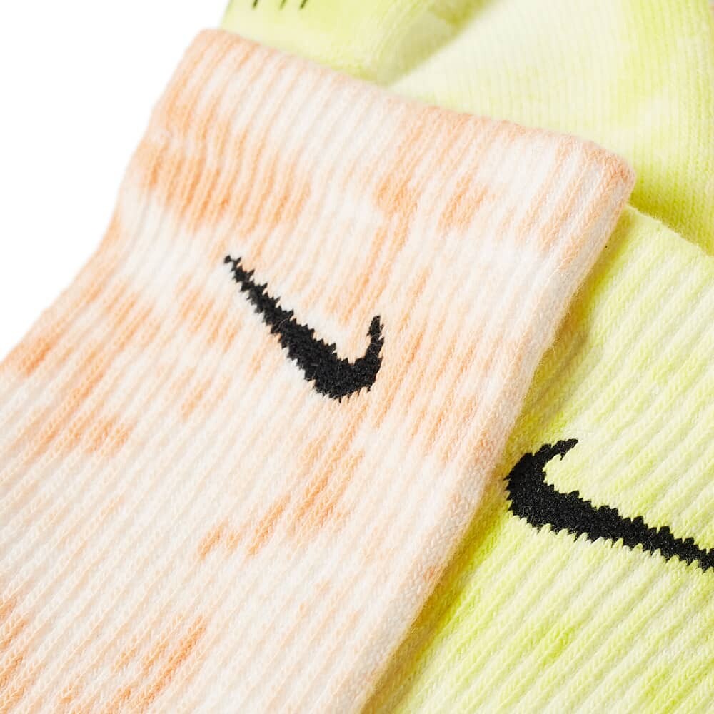 

Носки Nike Tiedye 2 Pack, желто-оранжевый