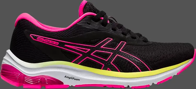 

Лимитированные кроссовки wmns gel pulse 12 'black hot pink' Asics, черный