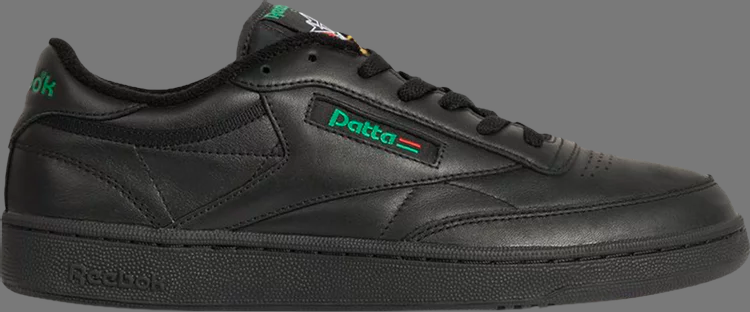 Кроссовки patta x club c 85 'black glen green' Reebok, черный - фото