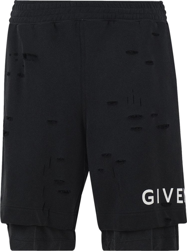 Шорты Givenchy Board Fit Hole Shorts 'Black', черный - фото