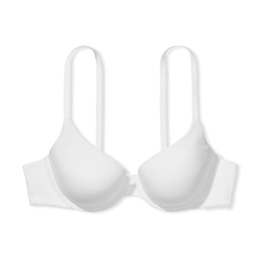 

Бюстгальтер на косточках Victoria's Secret The T-shirt Lightly-Lined Demi, белый