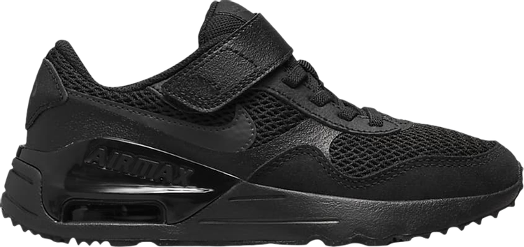 Кроссовки Nike Air Max SYSTM PS 'Triple Black', черный