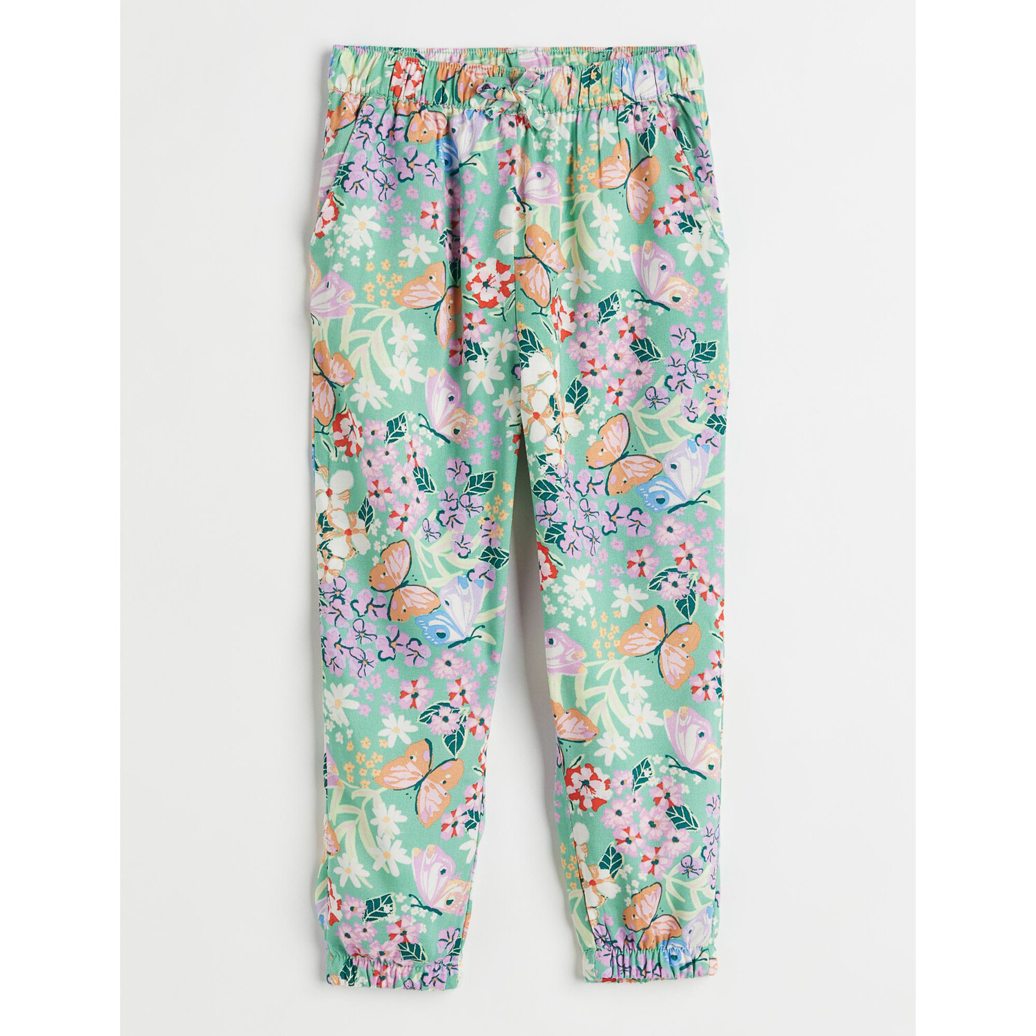 

Тканые джоггеры H&M Butterflies, светло-зеленый