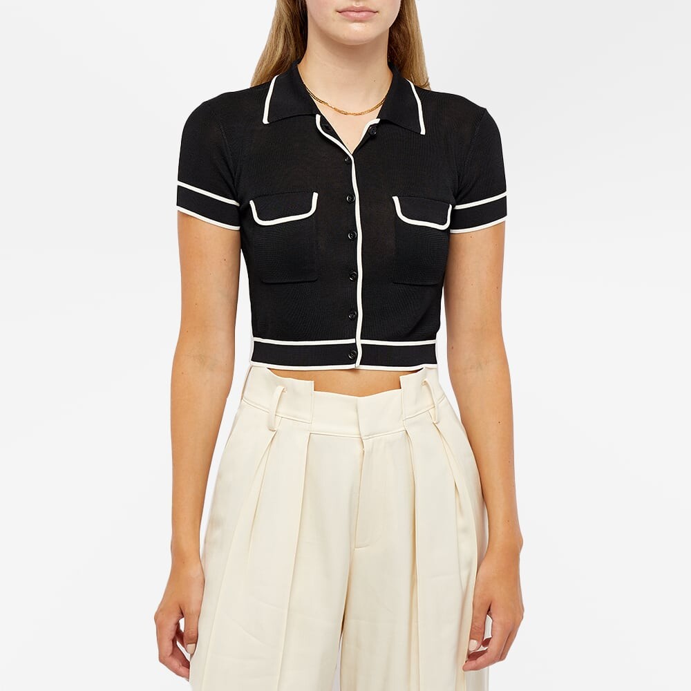 

Футболка Aya Muse Wisteria Button Up Cropped Top