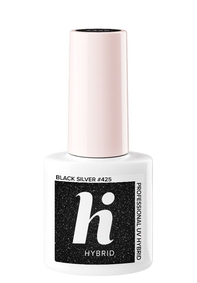 

Hi Hybrid гибридный лак для ногтей, 425 Black Silver